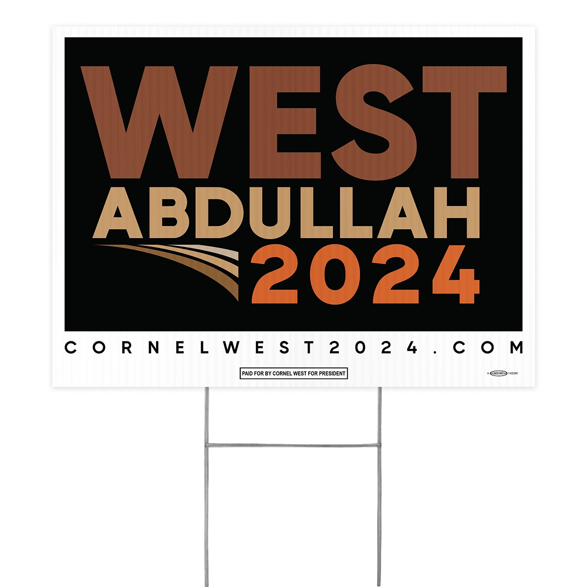 West - Abdullah Yard Sign